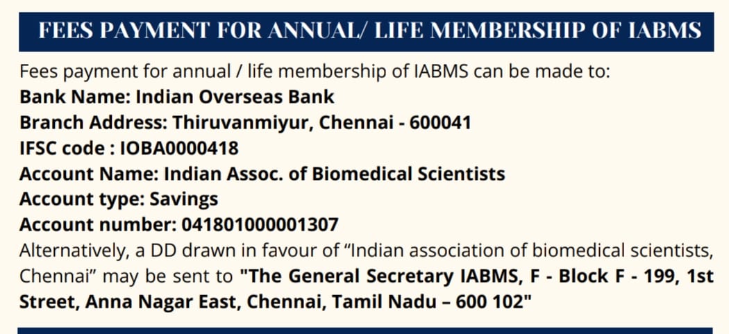 Bank Account Details